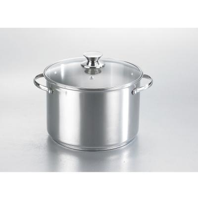 China Factory Outlet Safety Sustainable Cookware Healthy Food Serving Stainless Steel Casserole Pot Hot Cooking Pan for sale