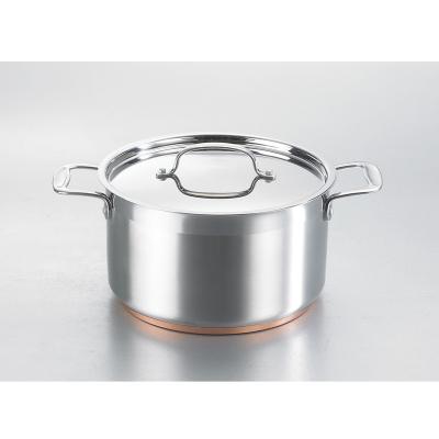 China Viable Top Tier Cooking Pot Pan With Lids Supply Cookware Kitchenware 304 Stainless Steel Casserole for sale