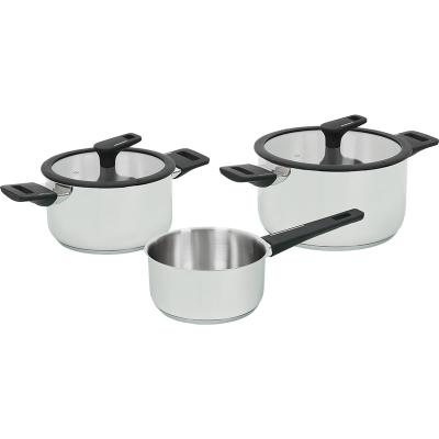 China Professional Sustainable Equipment Pan Stainless Steel Pot Triple Clad Cookware Sustainable Priced for sale