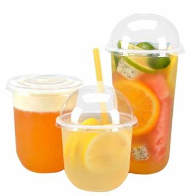 China Wholesale PP Plastic PET Disposable Plastic Cups, 12/14/16/20 Oz Transparent PET PP Cups With Custom Logo for sale