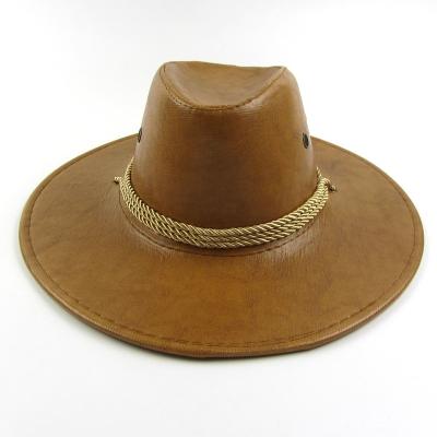 China Picture factory wholesale kids and adult fashion good quality shiny cowboy Hat Leather Hat for sale