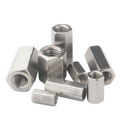 China Heavy Industry Heavy Industry M6 M8304 Stainless Steel Long Hexagon Threaded Sleeve Threaded Nut Connecting Bushing Reinforced Stud for sale