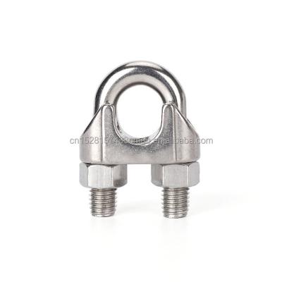 China Clamp Stainless Steel U Type Wire Rope Clips M2/3/4/5/6/8/10/12/14mm Wire Rope Clip Cable Bolts Rigging Slings 304 Stainless Steel equipment for sale