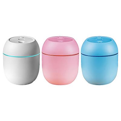 China Car New USB Portable Air Humidifier 250ML Essential Oil Diffuser 2Modes Auto Off with LED Light for Home Car Mist Maker Face Steamer for sale