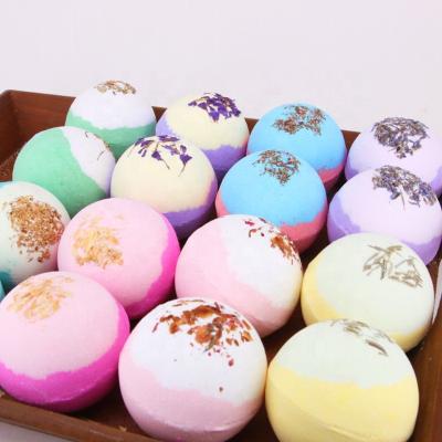 China Handmade Double Cleansing Moisturizing Bubble and Relaxing Fizzies Spa Bomb Ball Gift Floating Bath Bombs for sale