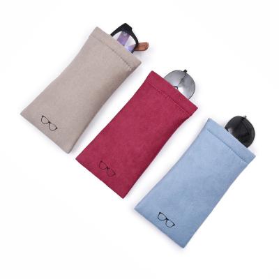 China Recyclable Wholesale  Luxury small big suede microfiber drawstring bag glasses velvet jewelry bags pouch for sale