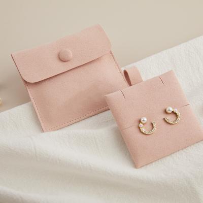 China Envelop Custom small gift Jewelry  Suede Velvet Packaging Bag Envelope Pouch for sale