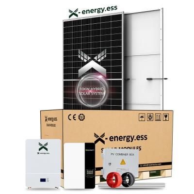 China Full Set Solar Panel Power System 8kW 10kW 15kW 20kW Home Solar Power Residential Hybrid Off Grid Solar System for sale