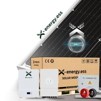 China Commercial 30kw Solar Battery Energy Storage System 20kw Solar Battery Energy Storage System 10kw Solar Battery Energy Storage System for sale