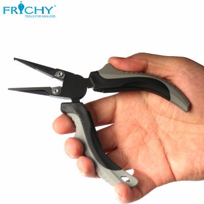 China FRICHY 2022 Newest Hot Selling High Carbon Steel Forged Mini Split Ring Pliers Durable Fishing Tools for sale