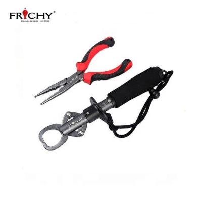 China X84 Stainless/High Carbon Steel 2PCS FISHING COMBINATION TOOLS WITH STAINLESS STEEL RING PLIERS AND FISH SPLIT LIP HANDLE for sale