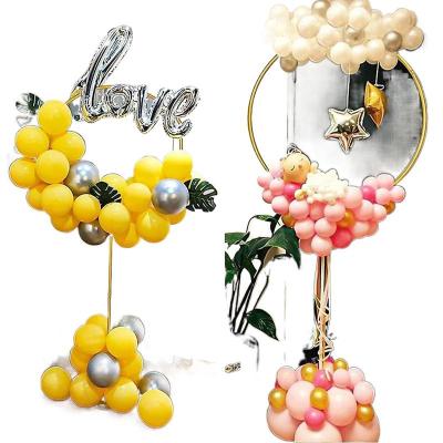 China Fashionable wedding decorations party supplies wedding balloon stand backdrop balloons decoration stands surround round balloon arch stand kit for sale