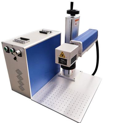 China 20W 30W 50W 100 Watts Metal Stainless Steel Brass Mopa Fiber CNC Laser Marker for sale