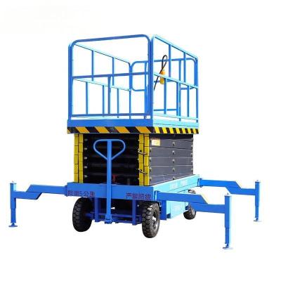 China Aerial Platform 6m 8m 10m 12m 14m Skylift Mobile Lifter Scaffolding Hydraulic Scissor Lift for sale