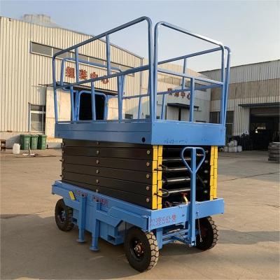 China Indoor Outdoor Used Mobile Elevated Work Platform Electric Self Propelled Scissor Lift for sale