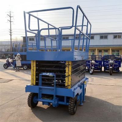 China 1.1m X 0.7m Elevated Lift Table Scaffolding Electric Platform Scissor Lift for sale