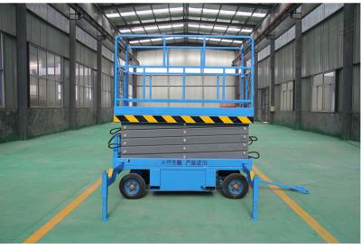 China 100-550Kg Capacity Warehouse Storage Cargo Hydraulic Electric Scissor Lift Platform for sale