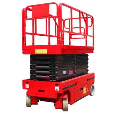 China 10M Indoor Outdoor Electric Control Scissor Lift Platform With Remote And Manual Control for sale