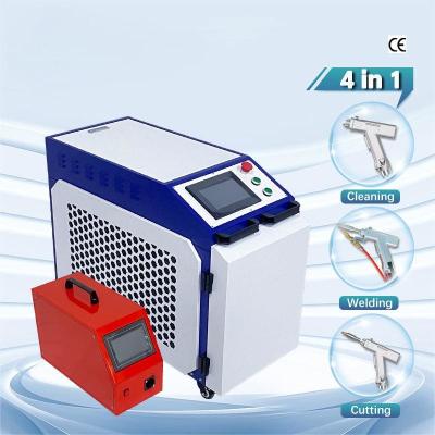 China Max Laser Power Fiber Laser Welding 4 In 1 Machine with PLC Control System for sale