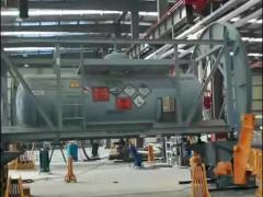 5Ton Tank ISO Container Turnover Rotation Machine Rotation Revolving Frame Machine