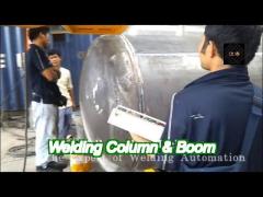 hc4040 column and boom welding manipulator perform automatic welding inside outside