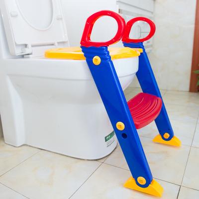 China 1-7 years old children kids plastic portable folding ladder pooty step for sale