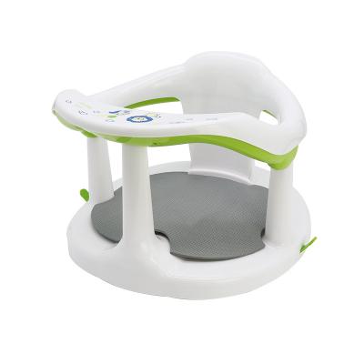 China 6-18 Month Plastic Newborn Bath Seat Ring Bath Chair For Sit-Up Baby Bathing With Backrest Support for sale