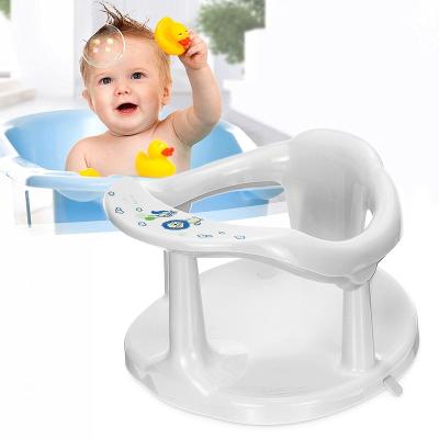 China White Eco-freindly Plastic Baby Bath Chair Seat Baby Bath Stool In Tub for sale