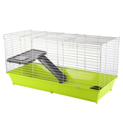 China Stocked Plastic and Wire Metal Rabbit Cat Cage Pet Cage for Sale for sale