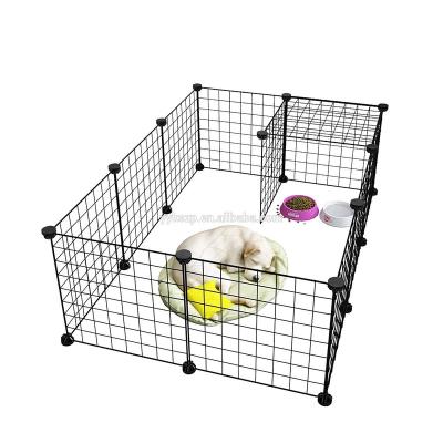 China 2019 Viable Wholesale Foldable Exercise Pet Playpen, Indoor Portable Metal Wire Yard Fence For Small Animals for sale