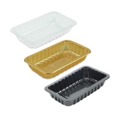 China Tipack CARD VSP Meat / Moisture Proof Plastic Sausage / Food Wrapped Packaging Tray Box Supplier for sale