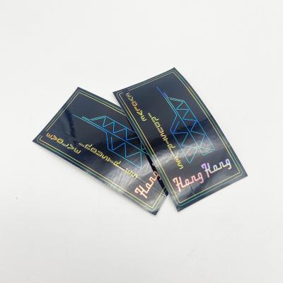 China Printing Custom Waterpoof Metallic Vinyl Hologram Sticker Shape Wrapping Paper Sticker for sale