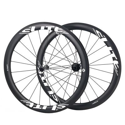 China Road Bicycles Road Bikes ELITEWHEELS SLT RA18 Carbon Wheels Hub Tubeless Ceramic Bearing Anvil Wheelset for sale