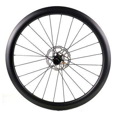 China Gravel Bike 700C Gravel Bike Wheeslet 50mm Depth 19.5mm Width Inner Cyclocross Carbon Fiber Wheelset for sale