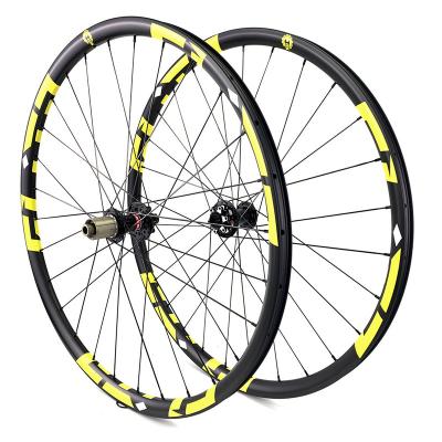 China Mountain Bikes ELITEWHEELS KING 27.5er MTB Carbon Wheels 27mm Width 23mm Depth 650B Mountain Bike Wheelset for sale