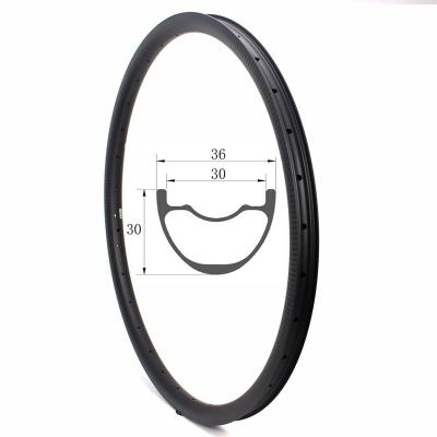 China Mountain Bikes 27.5er 650B Mtb Carbon Fiber Rims Xc Bike 36mm Width 30mm Depth AM Mountain Bike Rims for sale