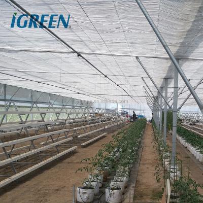 China Customized PE Agricultural Roll Up Sawtooth Greenhouse Set for sale