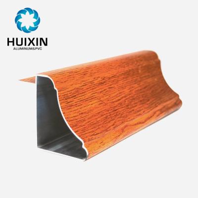 China Wood grain aluminium profile for window and door, CE-certified for sale