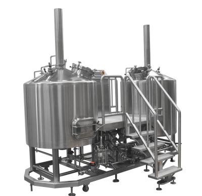 China 60 BBL Steam Heated Brewhouse Beer Brewing Equipment Stainless Steel AISI 304 for sale