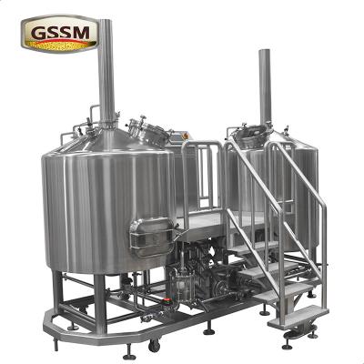 China Stainless Steel Micro Brewing Equipment , Direct Fired 30 BBL Brewhouse For Hotel / Bar for sale