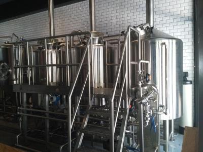 China 110 KG Semi - Automatic 3 Vessel Brewing System Small Brewery Beer Brewing Equipment for sale