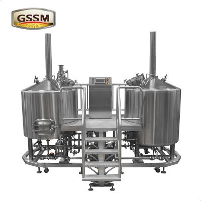 China 3mm Steam Heated Pub Brewhouse , 15 BBL Stainless Steel Micro Brewing Equipment for sale