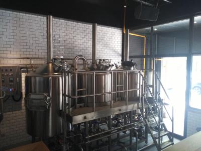 China Stainless Steel Pub Brewery Equipment 15 BBL Steam Heated Brewhouse For Pub / Brewery for sale