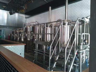 China 50 HL Commercial Micro Beer Brewing Equipment With Steam Heating for sale