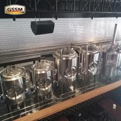 China 50 BBL Brewhouse Commercial Beer Brewing Equipment With Steam Heated Mash Tun for sale