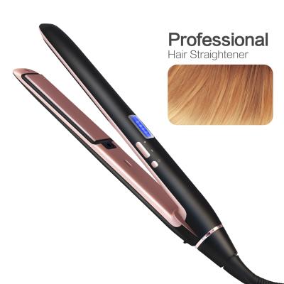 China Hot Sale Safety Nano Titanium Flat Iron Floating Flat Hair Straightener Up To 450 Degree for sale