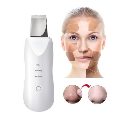 China Wholesale Custom Pore Remover Factory LOGO Beauty Care Facial Ultrasonic Skin Scrubber for sale