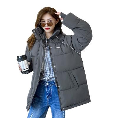 China Waterproof 2021 ladies padded long jacket fashion winter wear woman's thickening clothes for sale