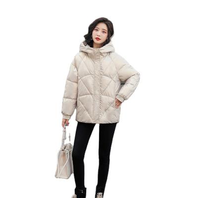 China Fashionable Custom Women's Winter Jacket White Black White Casual Cute Jacket Waterproof For Women for sale