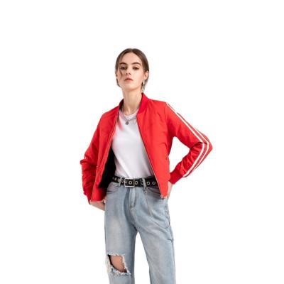 China Breathable Wholesale Custom DEM Womens Jacket With Zipper And Rib Womens Jackets for sale